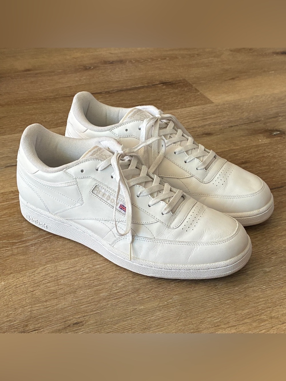 Reebok Club C 85 Vintage White Leather Sneakers Men’s Shoes US 13 UK 12 EU 47